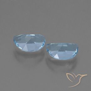 Pedras preciosas de Topázio Céu azul natural de 1.86 ct, Chique, VVS-VS