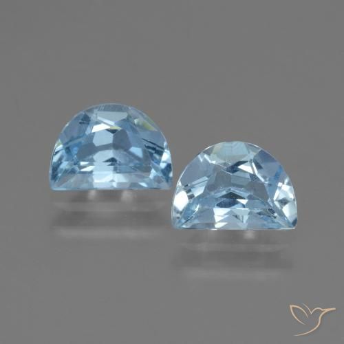 2.10ctw Natural Céu azul Topázio, Chique, VS