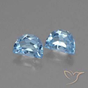 Pedras preciosas de Topázio Céu azul natural de 2.04 ct, Chique, VS