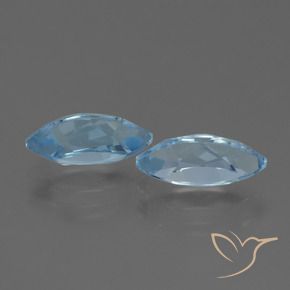 Pedras preciosas de Topázio Céu azul natural de 4.94 ct, Marquesa, VVS-VS