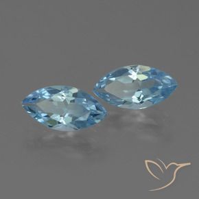 Pedras preciosas de Topázio Azul Suíço natural de 4.07 ct, Marquesa, VVS