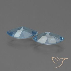 Pedras preciosas de Topázio Azul Suíço natural de 4.07 ct, Marquesa, VVS