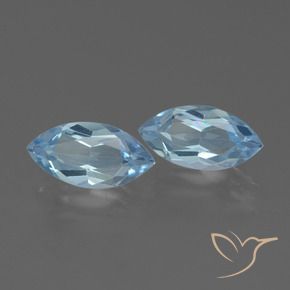 Pedras preciosas de Topázio Céu azul natural de 4.68 ct, Marquesa, VVS-VS