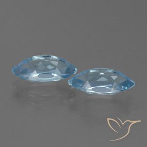 Pedras preciosas de Topázio Azul Suíço natural de 4.99 ct, Marquesa, VVS