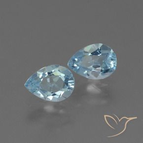 Pedras preciosas de Topázio Céu azul natural de 1.84 ct, Formato de pêra, VVS-VS