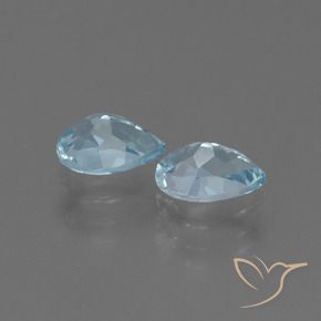 Pedras preciosas de Topázio Céu azul natural de 1.84 ct, Formato de pêra, VVS-VS