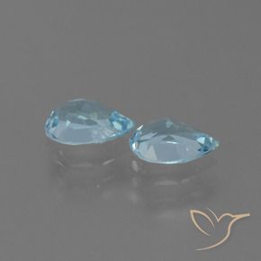 Pedras preciosas de Topázio Céu azul natural de 1.70 ct, Formato de pêra, VVS-VS