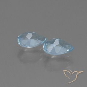 Pedras preciosas de Topázio Céu azul natural de 1.68 ct, Formato de pêra, VVS-VS
