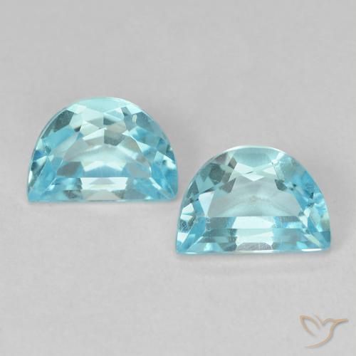 2.12ctw Natural Céu azul Topázio, Chique, VS