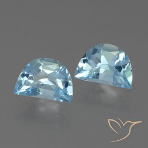 Pedras preciosas de Topázio Céu azul natural de 1.87 ct, Chique, VVS-VS