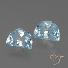 Pedras preciosas de Topázio Céu azul natural de 1.87 ct, Chique, VVS-VS