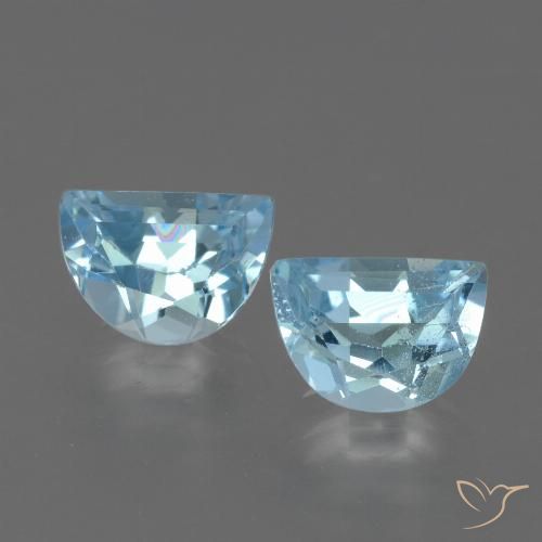 2.13ctw Natural Céu azul Topázio, Chique, VS