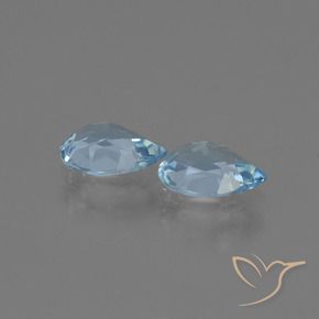 Pedras preciosas de Topázio Azul Suíço natural de 1.49 ct, Formato de pêra, VVS-VS