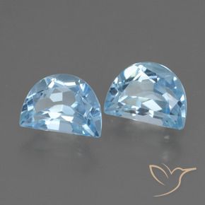 Pedras preciosas de Topázio Céu azul natural de 2.28 ct, Chique, VVS-VS
