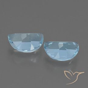 Pedras preciosas de Topázio Céu azul natural de 2.00 ct, Chique, VVS-VS
