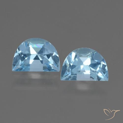 1.95ctw Natural Azul Suíço Topázio, Chique, VS