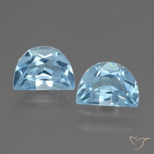 2.17ctw Natural Céu azul Topázio, Chique, VVS