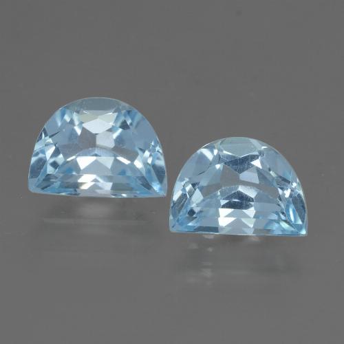 Pedras preciosas de topázio azul natural de 2,15 ct, forma extravagante, VVS