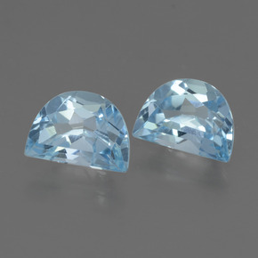 Pedras preciosas de topázio azul natural de 2,15 ct, forma extravagante, VVS