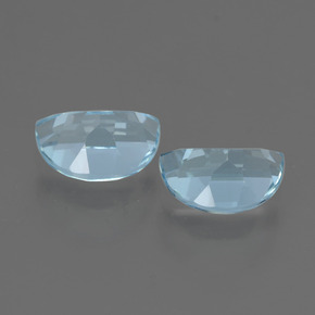 Pedras preciosas de topázio azul natural de 2,15 ct, forma extravagante, VVS