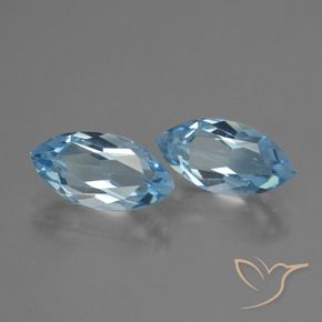 Pedras preciosas de Topázio Azul Suíço natural de 4.65 ct, Marquesa, VVS-VS