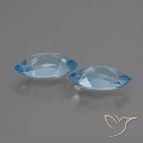 Pedras preciosas de Topázio Azul Suíço natural de 4.65 ct, Marquesa, VVS-VS