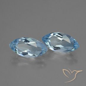 Pedras preciosas de Topázio Céu azul natural de 4.46 ct, Marquesa, VVS
