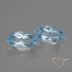 Pedras preciosas de Topázio Céu azul natural de 4.67 ct, Marquesa, VVS-VS