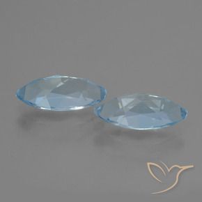 Pedras preciosas de Topázio Céu azul natural de 4.67 ct, Marquesa, VVS-VS