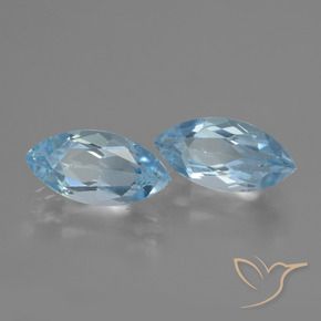 Pedras preciosas de Topázio Céu azul natural de 4.72 ct, Marquesa, VVS-VS