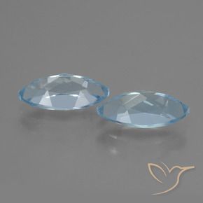 Pedras preciosas de Topázio Céu azul natural de 4.72 ct, Marquesa, VVS-VS