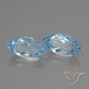 Pedras preciosas de Topázio Azul Suíço natural de 4.82 ct, Marquesa, VVS-VS