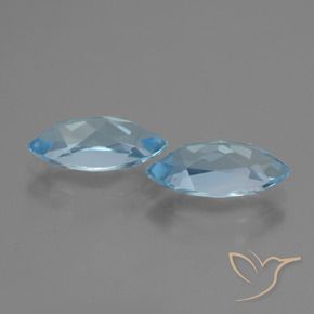 Pedras preciosas de Topázio Azul Suíço natural de 4.82 ct, Marquesa, VVS-VS
