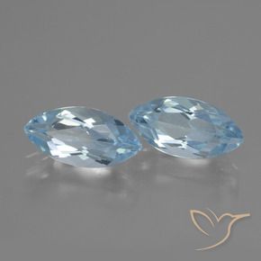 Pedras preciosas de Topázio Céu azul natural de 4.75 ct, Marquesa, VVS-VS