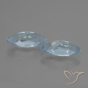 Pedras preciosas de Topázio Céu azul natural de 4.75 ct, Marquesa, VVS-VS