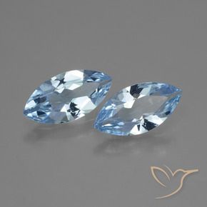 Pedras preciosas de Topázio Céu azul natural de 3.50 ct, Marquesa, VVS-VS