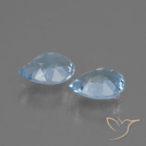 Pedras preciosas de Topázio Céu azul natural de 1.70 ct, Formato de pêra, VVS-VS