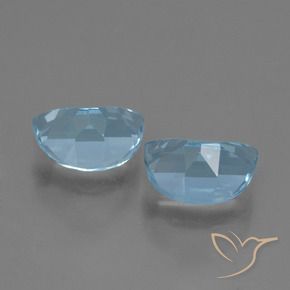 Pedras preciosas de Topázio Azul Suíço natural de 2.10 ct, Chique, VS