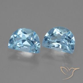 Pedras preciosas de Topázio Azul Suíço natural de 2.10 ct, Chique, VVS