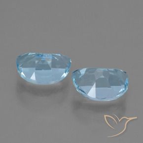 Pedras preciosas de Topázio Azul Suíço natural de 2.10 ct, Chique, VVS