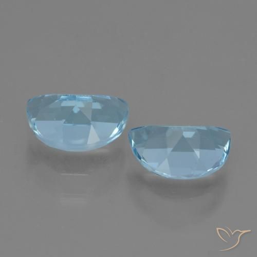 Pedras preciosas de Topázio Azul Suíço natural de 2.01 ct, Chique, VVS-VS