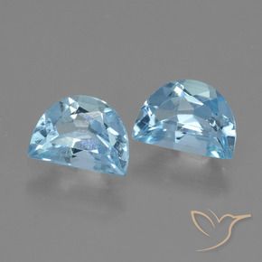 Pedras preciosas de Topázio Céu azul natural de 1.89 ct, Chique, VS