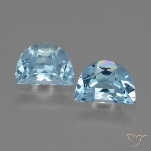 1.92ctw Natural Céu azul Topázio, Chique, VVS-VS