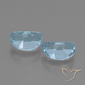 Pedras preciosas de Topázio Céu azul natural de 1.92 ct, Chique, VVS-VS