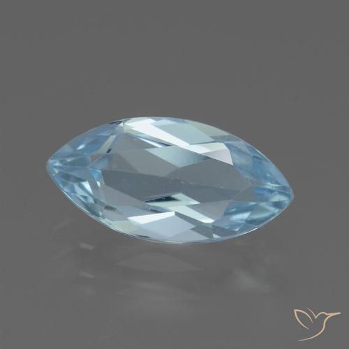 2.05ct Natural Céu azul Topázio, Marquesa, VVS
