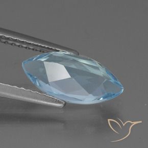 Topázio Azul Suíço Natural 2.19ct, Marquesa, VVS-VS