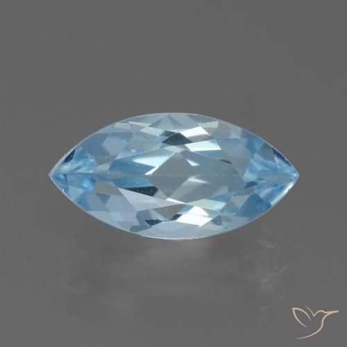 2.81ct Natural Céu azul Topázio, Marquesa, VVS