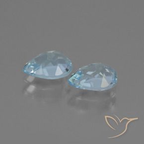 Pedras preciosas de Topázio Céu azul natural de 1.79 ct, Formato de pêra, VVS-VS