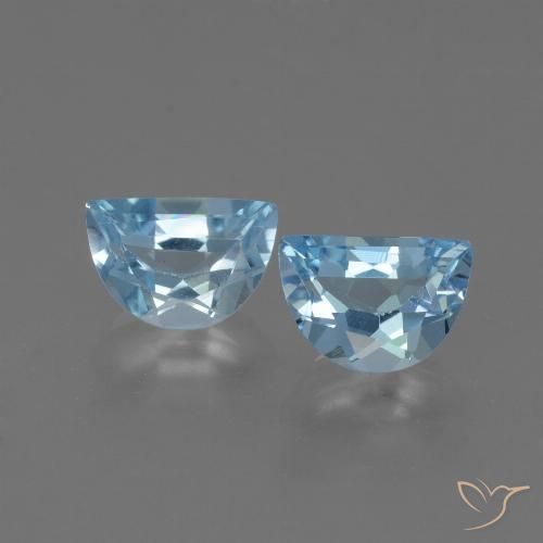 1.99ctw Natural Azul Suíço Topázio, Chique, VVS-VS
