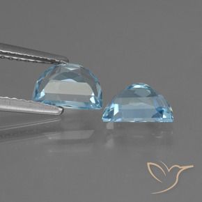 Pedras preciosas de Topázio Azul Suíço natural de 1.99 ct, Chique, VVS-VS